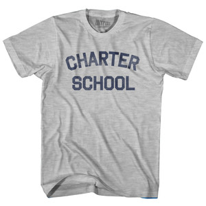 Charter School Youth Cotton T-shirt - Grey Heather Charter School Youth Cotton T-shirt - Grey Heather