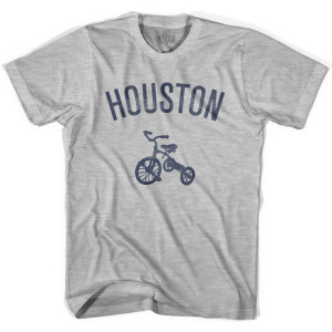 Houston City Tricycle Youth Cotton T-shirt - Grey Heather