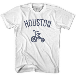 Houston City Tricycle Youth Cotton T-shirt - White