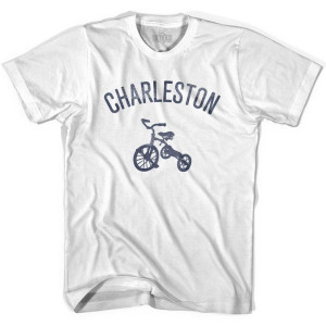 Charleston City Tricycle Youth Cotton T-shirt - White