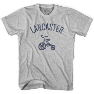 Lancaster City Tricycle Womens Cotton T-shirt - Grey Heather