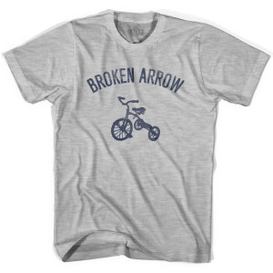Broken Arrow Tricycle Womens Cotton T-shirt - Grey Heather