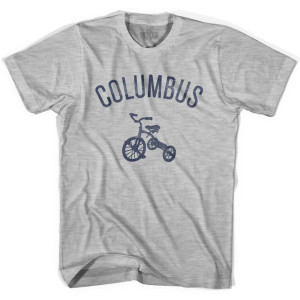Columbus City Tricycle Womens Cotton T-shirt - Grey Heather Columbus City Tricycle Womens Cotton T-shirt - Grey Heather