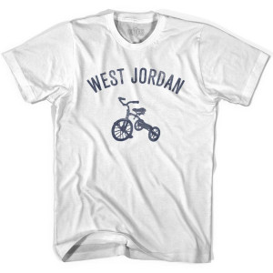 West Jordan City Tricycle Womens Cotton T-shirt - White West Jordan City Tricycle Womens Cotton T-shirt - White