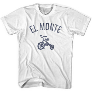 El Monte City Tricycle Womens Cotton T-shirt - White El Monte City Tricycle Womens Cotton T-shirt - White