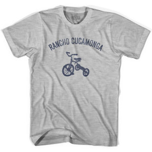 Rancho Cucamonga City Tricycle Womens Cotton T-shirt - Grey Heather