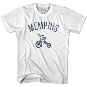Memphis City Tricycle Womens Cotton T-shirt - White Memphis City Tricycle Womens Cotton T-shirt - White
