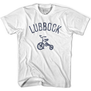 Lubbock City Tricycle Womens Cotton T-shirt - White Lubbock City Tricycle Womens Cotton T-shirt - White