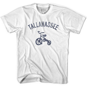 Tallahassee City Tricycle Womens Cotton T-shirt - White Tallahassee City Tricycle Womens Cotton T-shirt - White