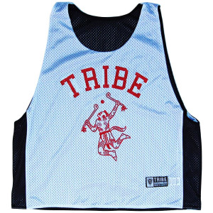 Tribe Warrior Lacrosse Pinnie Made In USA - Black and White Tribe Warrior Lacrosse Pinnie Made In USA - Black and White