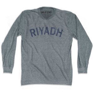 Riyadh Vintage T-shirt Long Sleeve - Athletic Grey Riyadh Vintage T-shirt Long Sleeve - Athletic Grey