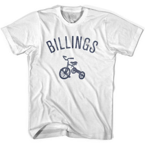 Billings Tricycle Womens Cotton T-shirt - White Billings Tricycle Womens Cotton T-shirt - White