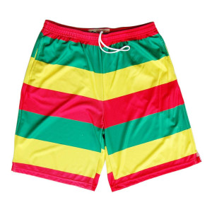 Rasta Flag Color Sublimated Lacrosse Shorts Made in USA - Rasta Rasta Flag Color Sublimated Lacrosse Shorts Made in USA - Rasta