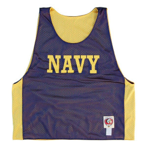 Navy Lacrosse Pinnie Made In USA - Navy/Yellow Navy Lacrosse Pinnie Made In USA - Navy/Yellow