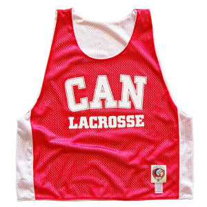 Canada CAN Lacrosse Pinnie Made In USA - Red Canada CAN Lacrosse Pinnie Made In USA - Red
