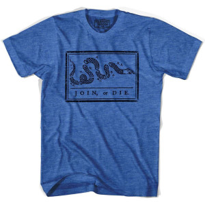 HARTING JOIN OR DIE VINTAGE T-shirt - Athletic Blue HARTING JOIN OR DIE VINTAGE T-shirt - Athletic Blue