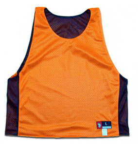 Neon Orange and Black Reversible Lacrosse Pinnie Made In USA - Neon Orange & Black Neon Orange and Black Reversible Lacrosse Pinnie Made In USA - Neon Orange & Black