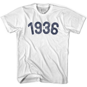 1936 Year Celebration Youth Cotton T-shirt - White 1936 Year Celebration Youth Cotton T-shirt - White
