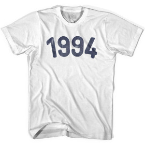 1994 Year Celebration Youth Cotton T-shirt - White 1994 Year Celebration Youth Cotton T-shirt - White