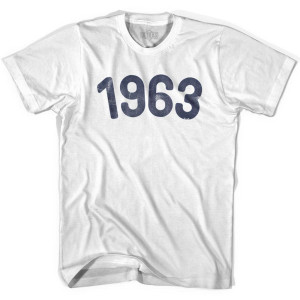 1963 Year Celebration Youth Cotton T-shirt - White 1963 Year Celebration Youth Cotton T-shirt - White