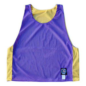 Purple and Yellow Reversible Lacrosse Pinnie Made In USA - Purple & Yellow Purple and Yellow Reversible Lacrosse Pinnie Made In USA - Purple & Yellow