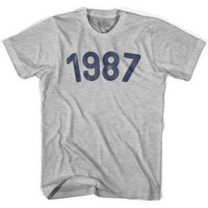 1987 Year Celebration Youth Cotton T-shirt - Grey Heather 1987 Year Celebration Youth Cotton T-shirt - Grey Heather