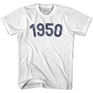 1950 Year Celebration Youth Cotton T-shirt - White 1950 Year Celebration Youth Cotton T-shirt - White