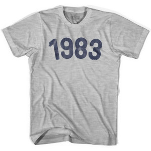 1983 Year Celebration Youth Cotton T-shirt - Grey Heather 1983 Year Celebration Youth Cotton T-shirt - Grey Heather