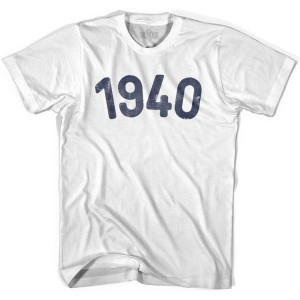 1940 Year Celebration Youth Cotton T-shirt - White 1940 Year Celebration Youth Cotton T-shirt - White