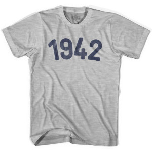 1942 Year Celebration Youth Cotton T-shirt - Grey Heather 1942 Year Celebration Youth Cotton T-shirt - Grey Heather