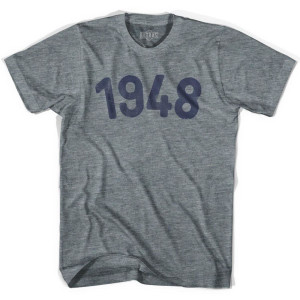 1948 Year Celebration Youth Tri-Blend T-shirt - Athletic Grey