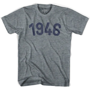 1946 Year Celebration Youth Tri-Blend T-shirt - Athletic Grey