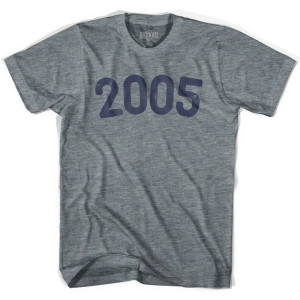 2005 Year Celebration Adult Tri-Blend T-shirt - Athletic Grey