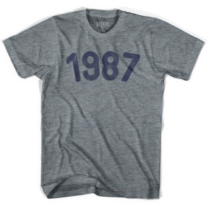 1987 Year Celebration Adult Tri-Blend T-shirt - Athletic Grey 1987 Year Celebration Adult Tri-Blend T-shirt - Athletic Grey