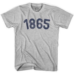 1865 Year Celebration Adult Cotton T-shirt - Grey Heather
