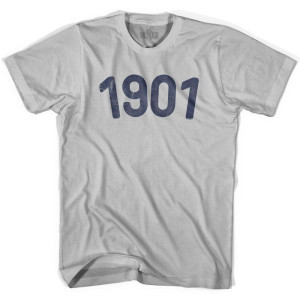 1901 Year Celebration Adult Cotton T-shirt - Cool Grey