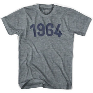 1964 Year Celebration Womens Tri-Blend T-shirt - Athletic Grey