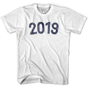 2019 Year Celebration Womens Cotton T-shirt - White
