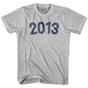 2013 Year Celebration Womens Cotton T-shirt - Grey Heather