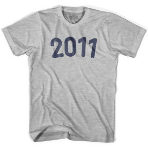 2011 Year Celebration Womens Cotton T-shirt - Grey Heather