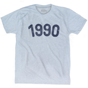 1990 Year Celebration Adult Tri-Blend T-shirt - Athletic White 1990 Year Celebration Adult Tri-Blend T-shirt - Athletic White