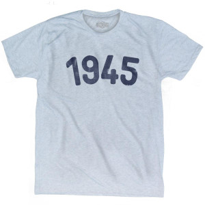 1945 Year Celebration Adult Tri-Blend T-shirt - Athletic White 1945 Year Celebration Adult Tri-Blend T-shirt - Athletic White