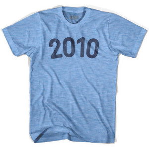 2010 Year Celebration Adult Tri-Blend T-shirt - Athletic Blue
