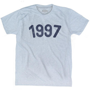 1997 Year Celebration Adult Tri-Blend T-shirt - Athletic White