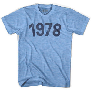1978 Year Celebration Adult Tri-Blend T-shirt - Athletic Blue