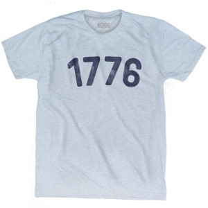 1776 Year Celebration Adult Tri-Blend T-shirt - Athletic White