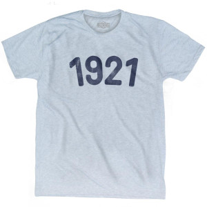 1921 Year Celebration Adult Tri-Blend T-shirt - Athletic White