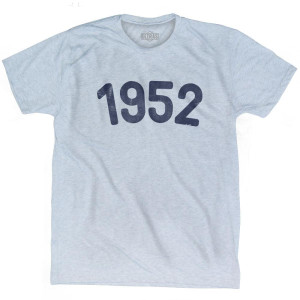 1952 Year Celebration Adult Tri-Blend T-shirt - Athletic White