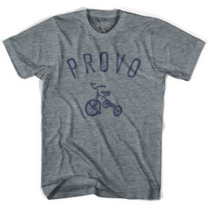 Provo City Tricycle Womens Tri-Blend T-shirt - Athletic Grey Provo City Tricycle Womens Tri-Blend T-shirt - Athletic Grey