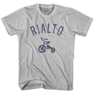 Rialto City Tricycle Adult Cotton T-shirt - Grey Heather Rialto City Tricycle Adult Cotton T-shirt - Grey Heather